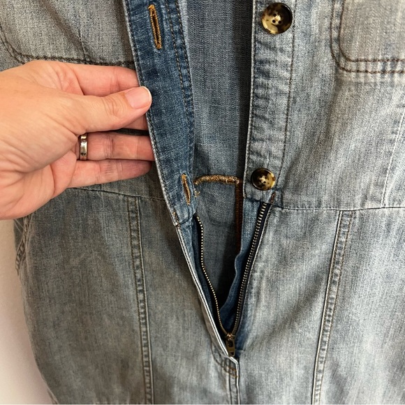 Faherty Utility Denim Romper - Picture 6 of 14